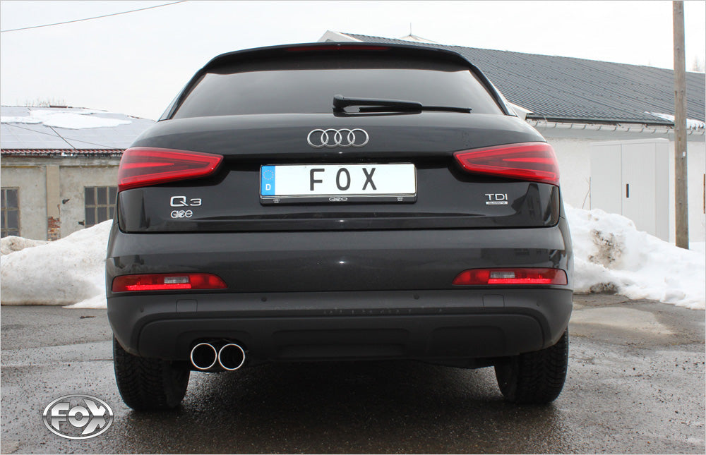 Fox passend fürAudi Q3 quattro Diesel Endschalldämpfer - 2x80 Typ 16