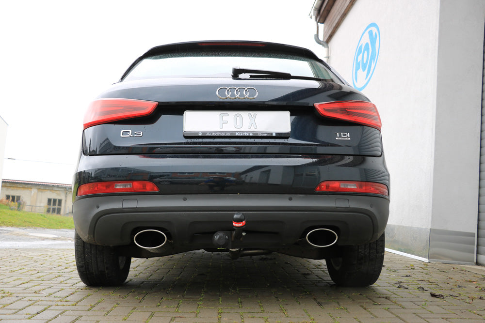 Fox passend für Audi Q3 quattro Benzin Endschalldämpfer Ausgang rechts/links - 160x90 Typ 38 rechts/links