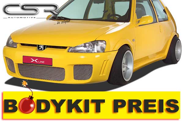 CSR Bodykit Tuning Spoiler Set für Peugeot 106 BK113