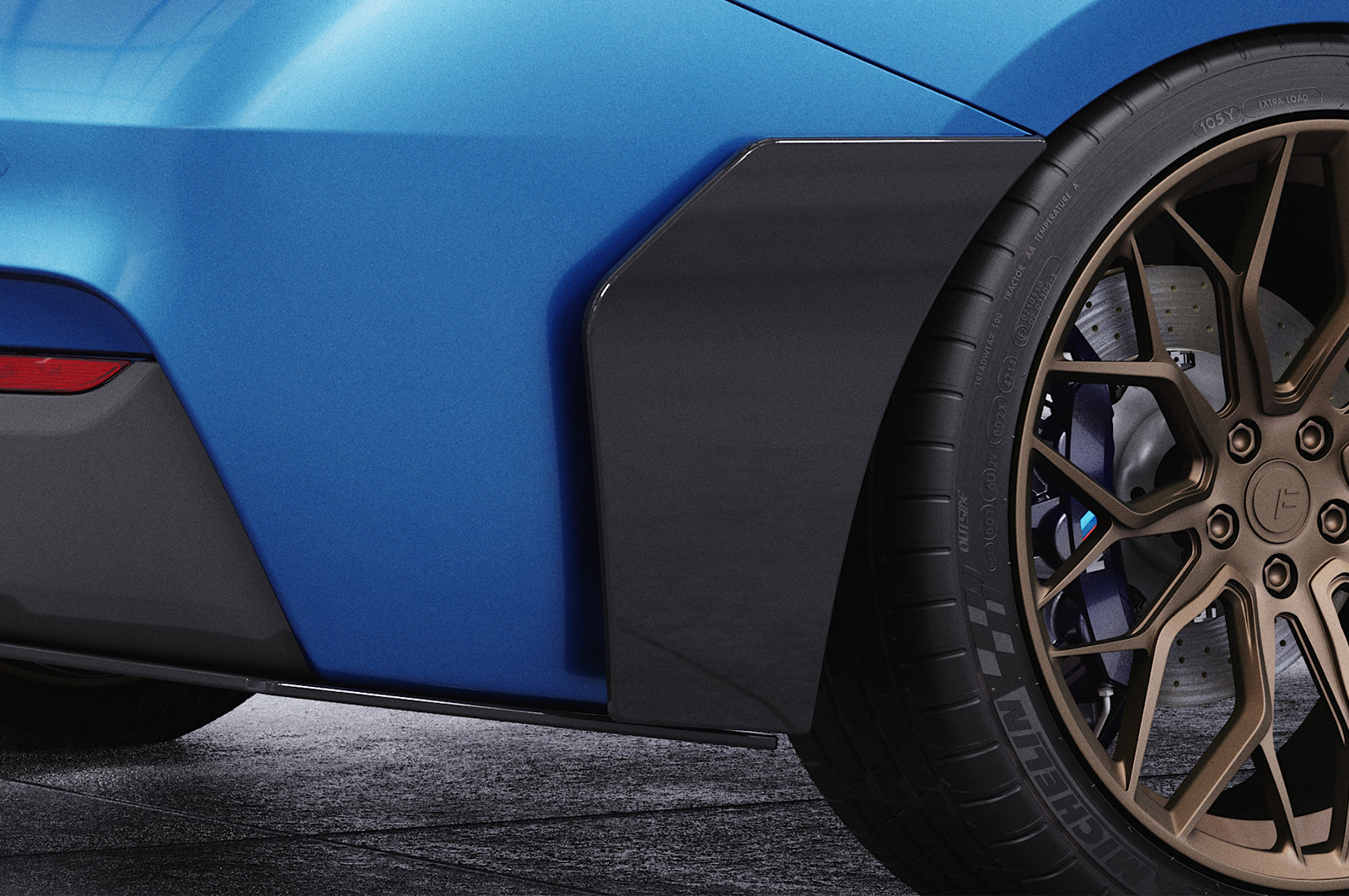 CSR Side Blades / Side Spats mit ABE für BMW 2er F22 / F23 M-Paket BL004