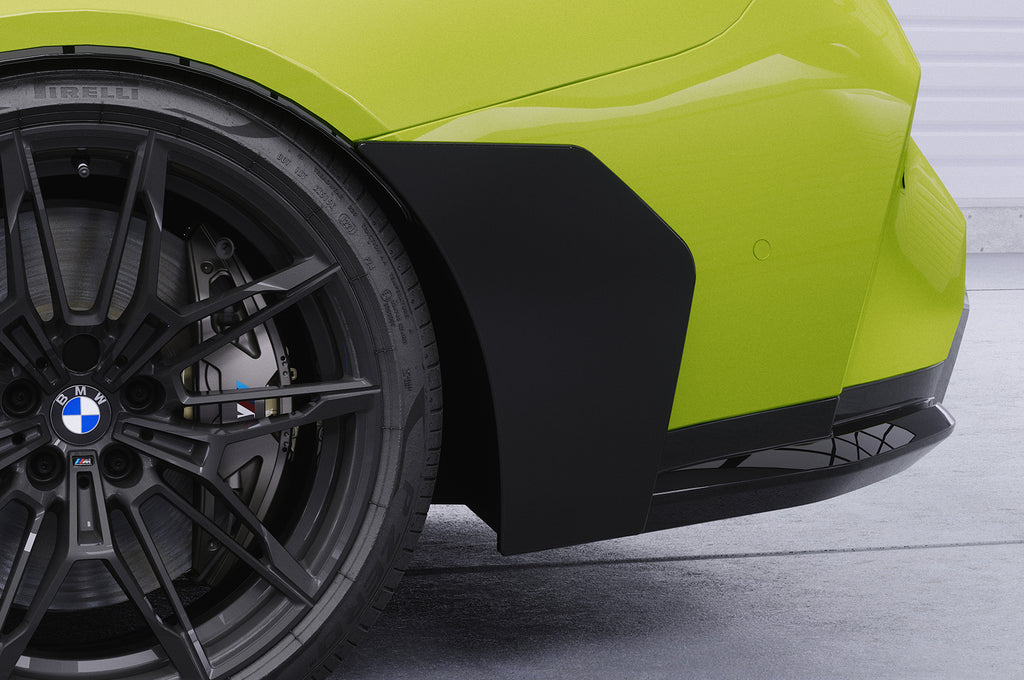 CSR Side Blades / Side Spats mit ABE für BMW M3 G81 BL008-C Carbon Look Hochglanz (keine Lackierung erforderlich)