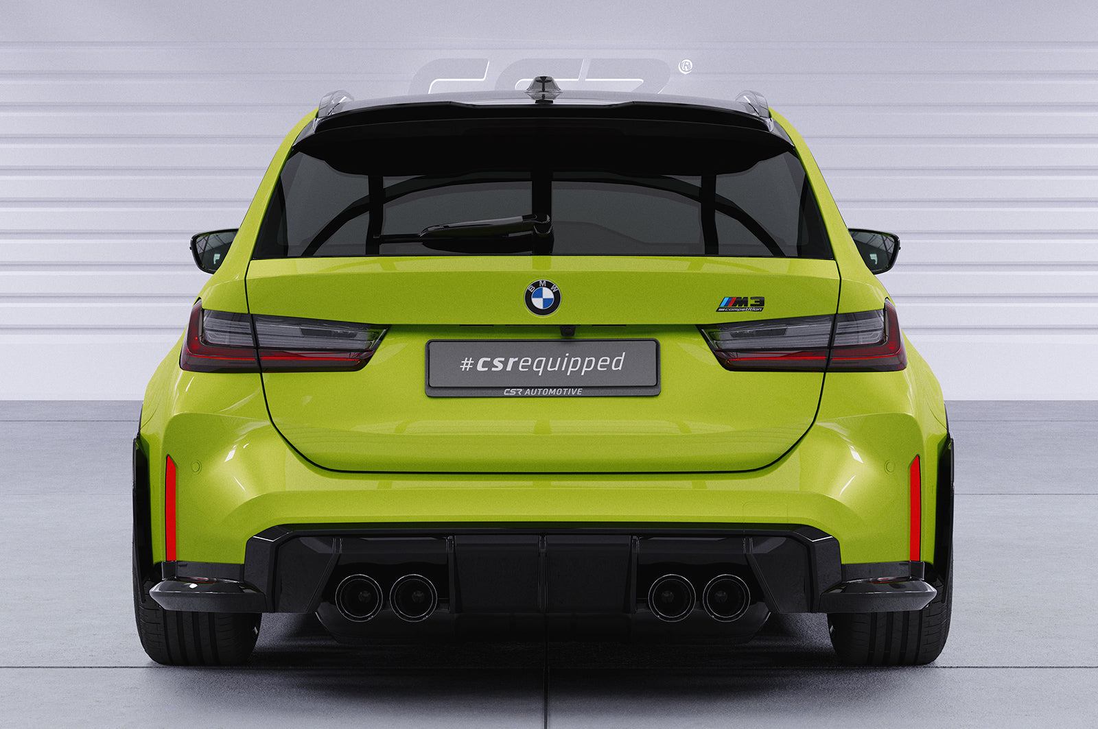 CSR Side Blades / Side Spats mit ABE für BMW M3 G81 BL008-C Carbon Look Hochglanz (keine Lackierung erforderlich)