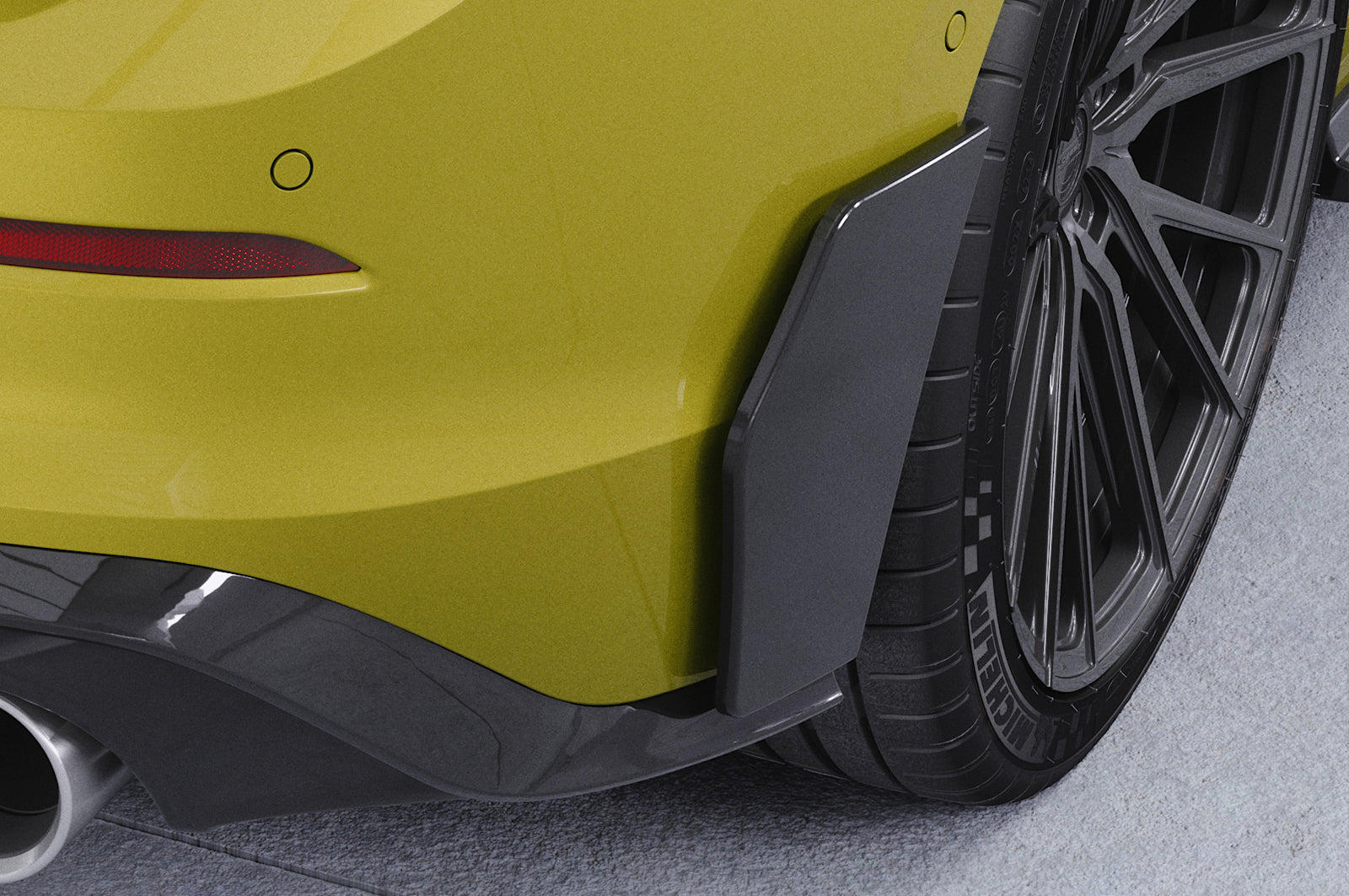 CSR Side Blades / Side Spats mit ABE für VW Golf 8 GTI, GTD, GTE, R-Line BL011
