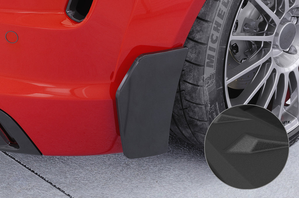 CSR Side Blades / Side Spats mit ABE für Audi TT FV/8S BL016-S Strukturiert schwarz matt (keine Lackierung erforderlich)