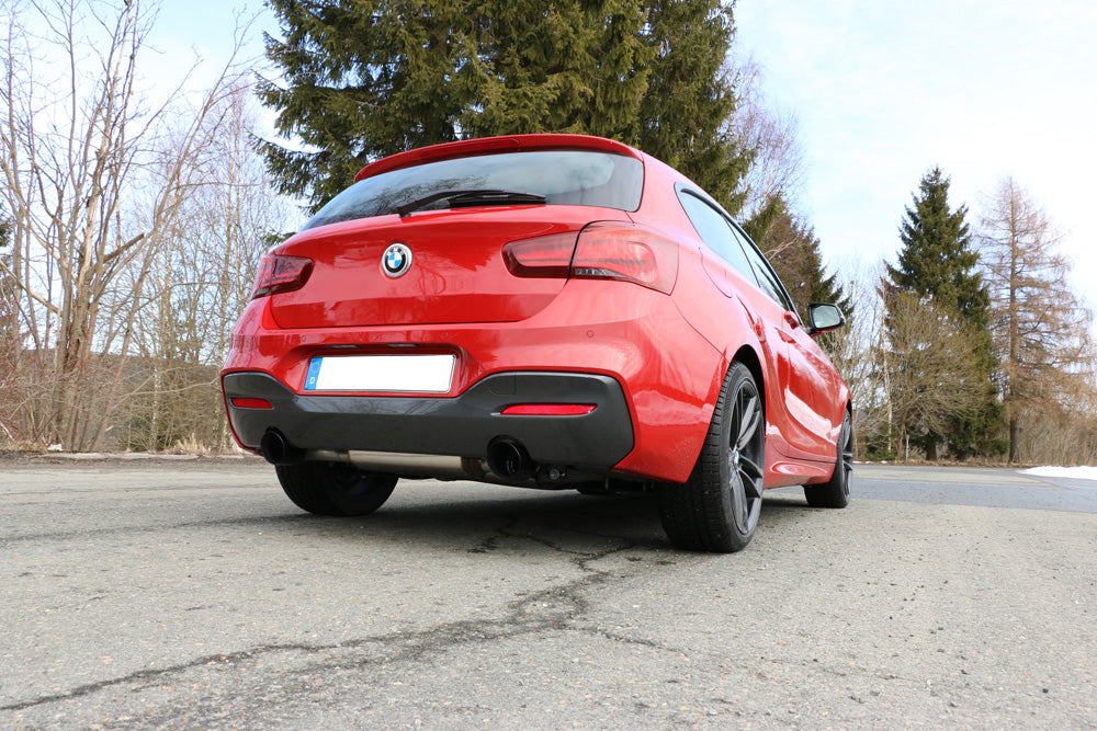 Fox passend für BMW F20/F21 - M140i Endschalldämpfer quer Ausgang rechts/links - 1x100 Typ 25 rechts/links Schwarz