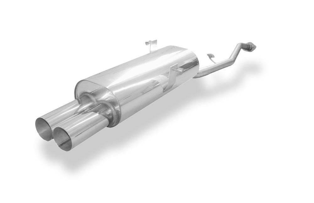 Fox passend für BMW E30 316i/ 318i ab 9/87` Halbanlage ab Kat mit 2-Loch Flansch - 2x76 Typ 10