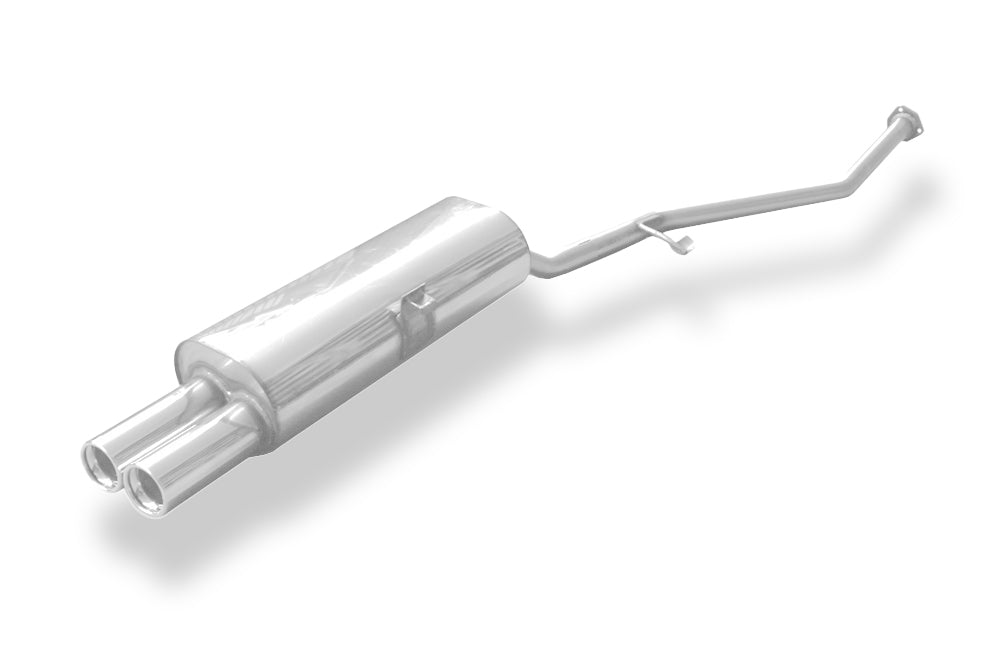 Fox passend fürBMW E30 316i/ 318i bis 9/87` Halbanlage ab Kat mit 3 Loch-Flansch - 2x76 Typ 13