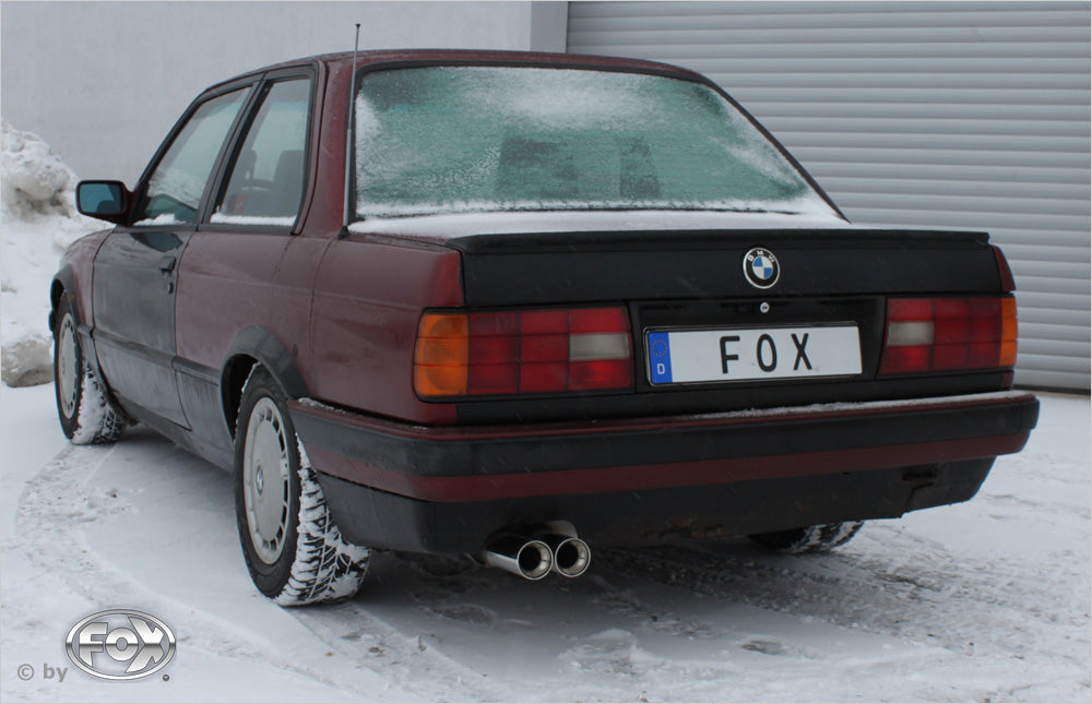 Fox passend fürBMW E30 320i/ 325i Facelift Endschalldämpfer - 2x76 Typ 13