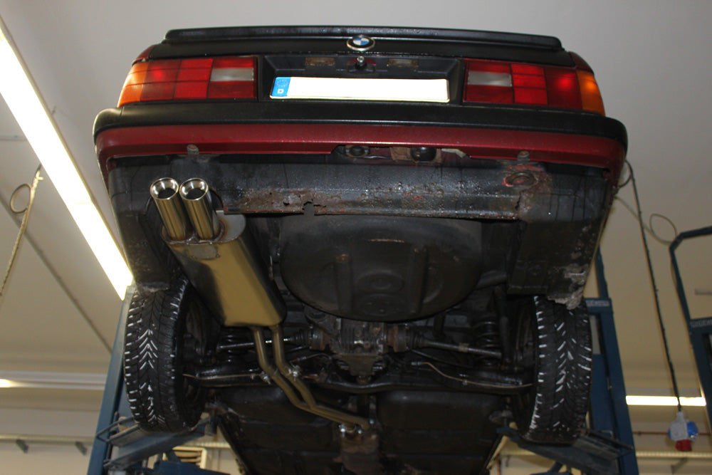 Fox passend fürBMW E30 320i/ 325i Facelift Endschalldämpfer - 2x76 Typ 13