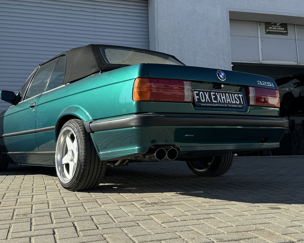 Fox passend fürBMW E30 320i/ 325i M-Technik Endschalldämpfer - 2x76 Typ 14