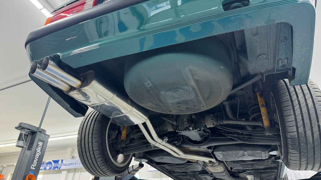 Fox passend für BMW E30 320i/ 325i M-Technik Endschalldämpfer - 2x76 Typ 14
