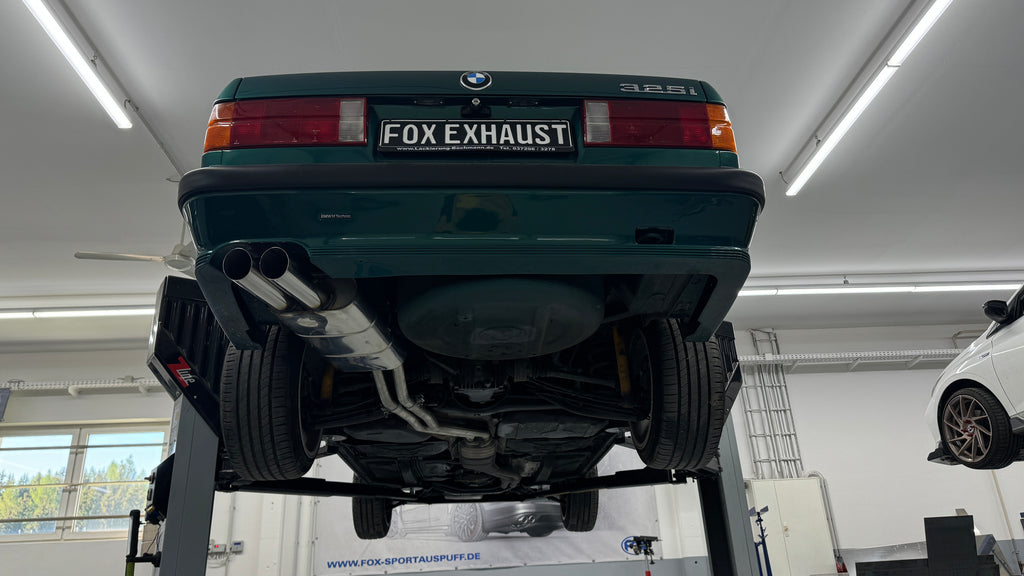 Fox passend fürBMW E30 320i/ 325i M-Technik Endschalldämpfer - 2x76 Typ 14