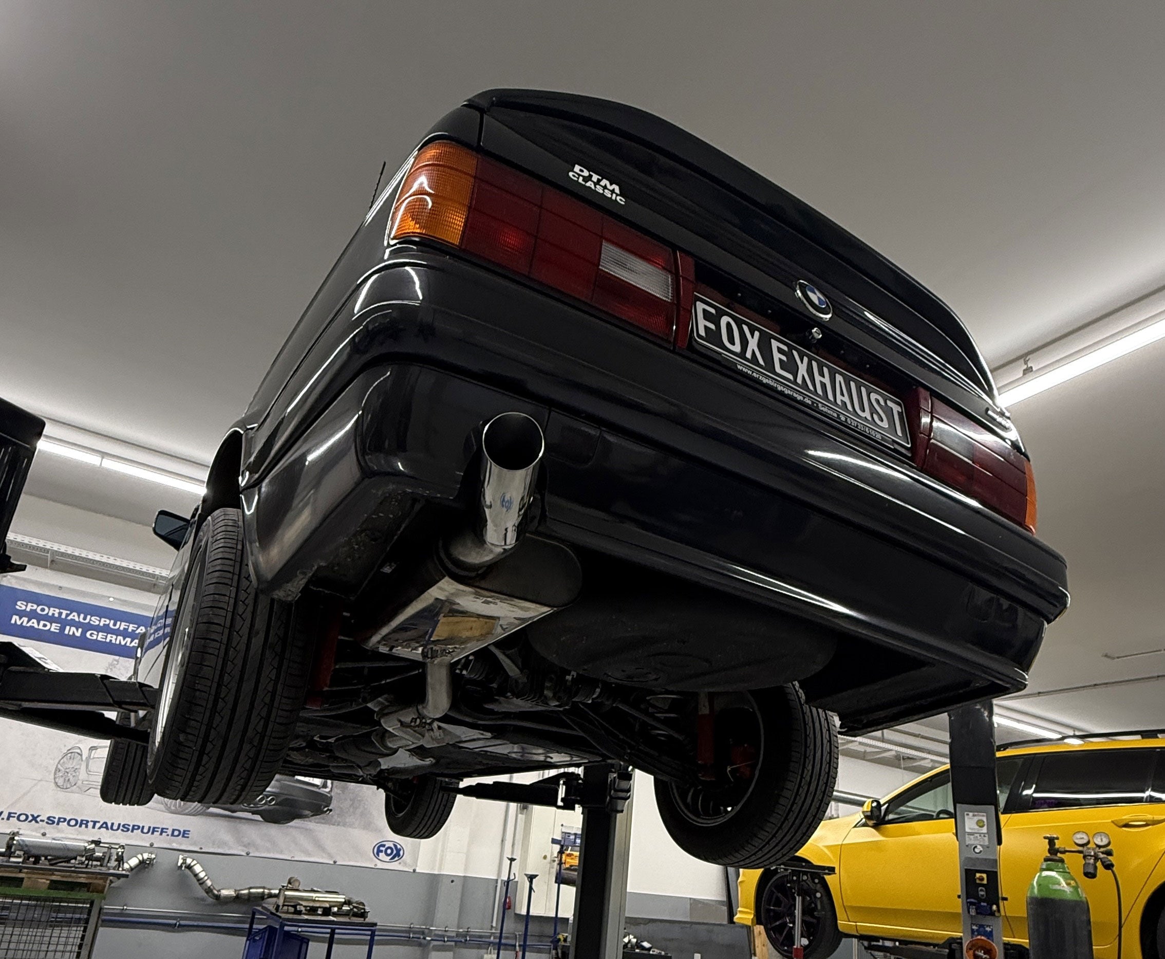 Fox passend für BMW E30 318is M-Technik 2 Endschalldämpfer - 1x76 Typ 18