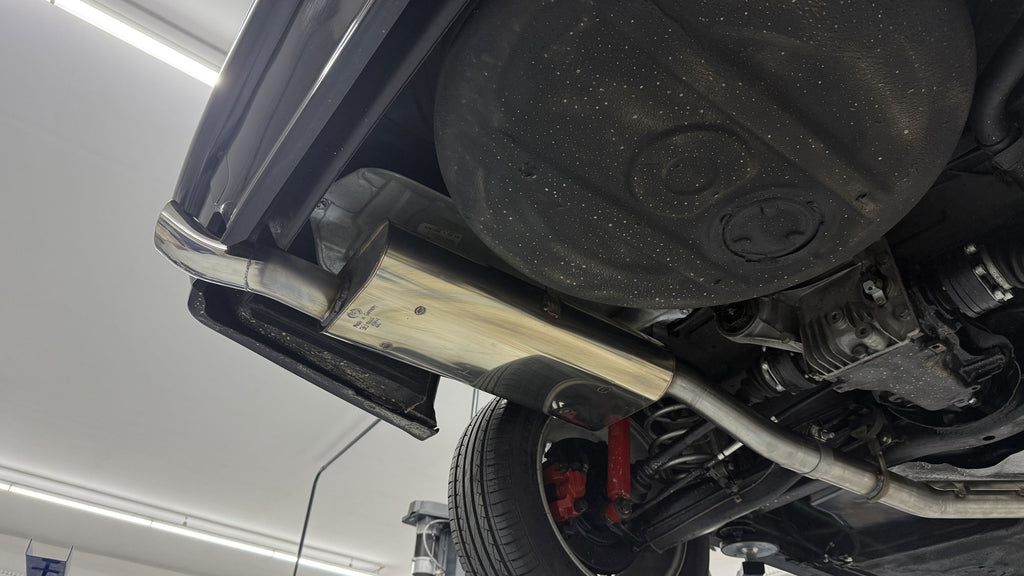 Fox passend fürBMW E30 318is M-Technik 2 Endschalldämpfer - 1x76 Typ 18