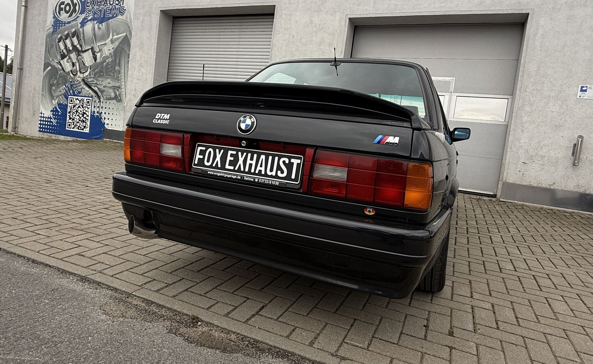 Fox passend fürBMW E30 318is M-Technik 2 Endschalldämpfer - 1x76 Typ 18