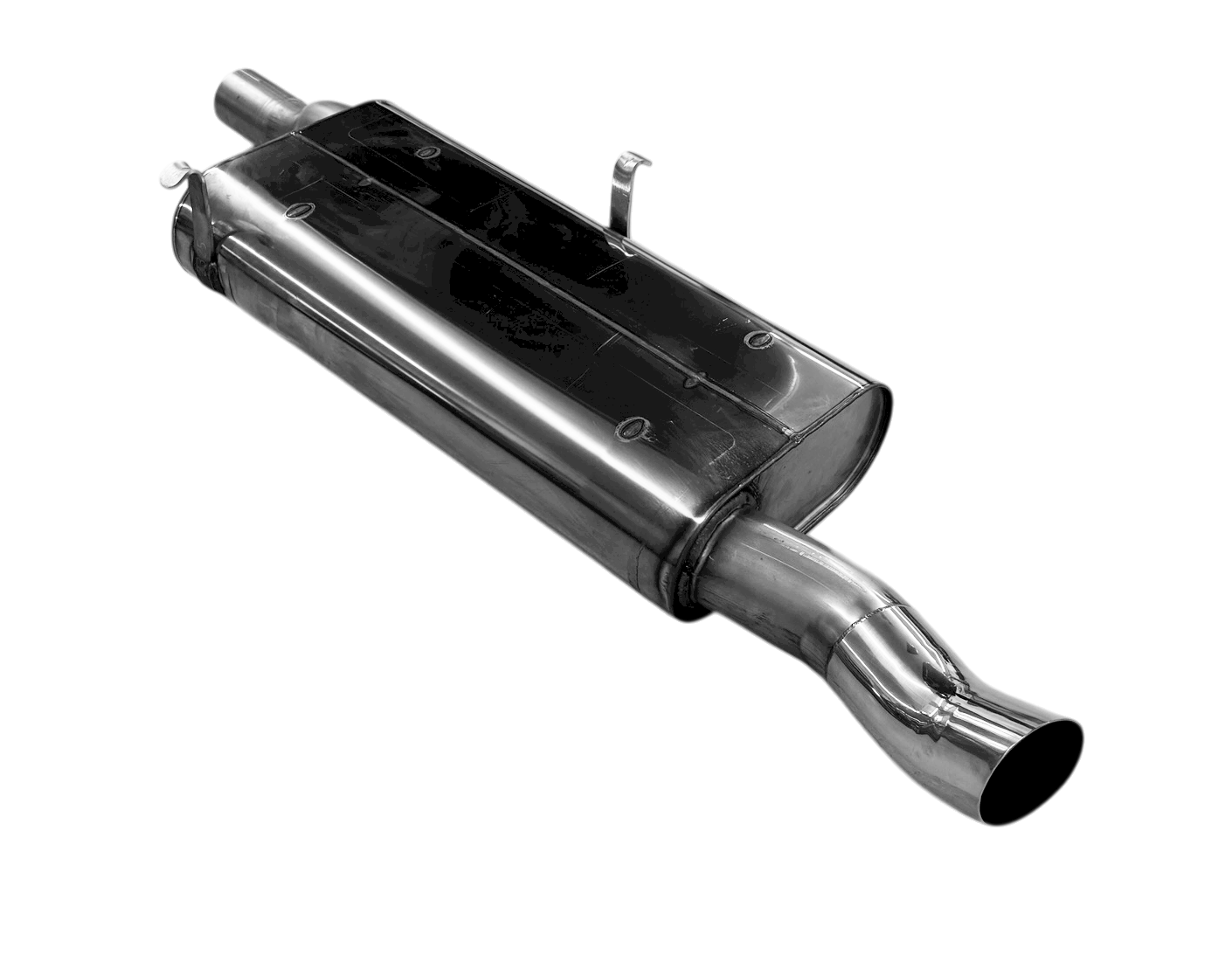 Fox passend fürBMW E30 318is M-Technik 2 Endschalldämpfer - 1x76 Typ 18