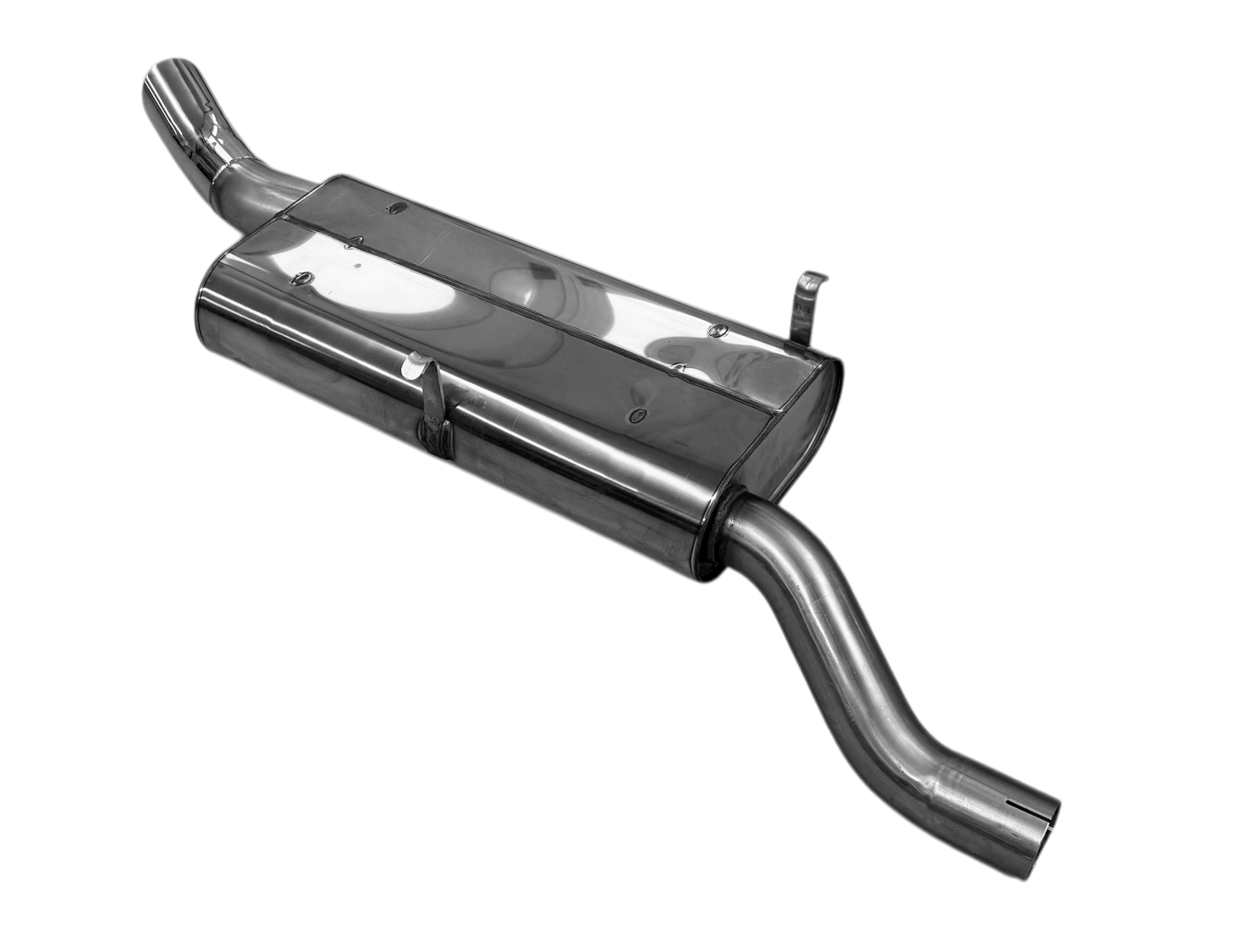 Fox passend fürBMW E30 318is M-Technik 2 Endschalldämpfer - 1x76 Typ 18