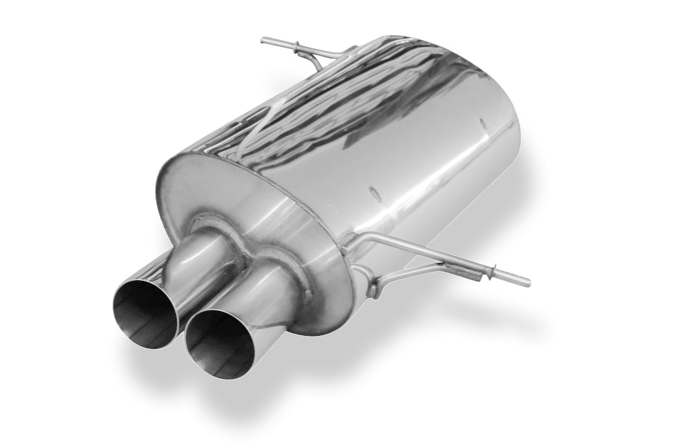 Fox passend für BMW E36 316i/318Ti Compact Endschalldämpfer - 2x76 Typ 10