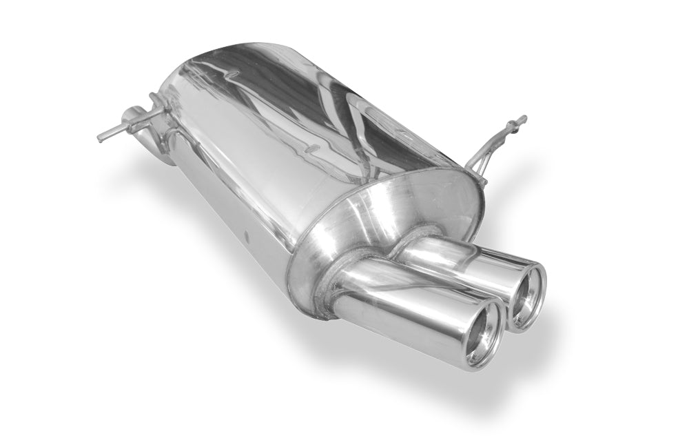 Fox passend fürBMW E36 316i/318Ti Compact Endschalldämpfer - 2x80 Typ 13