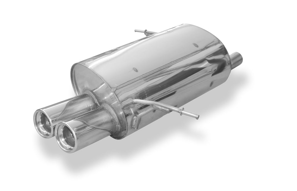 Fox passend für BMW E36 316i/318Ti Compact Endschalldämpfer - 2x80 Typ 13