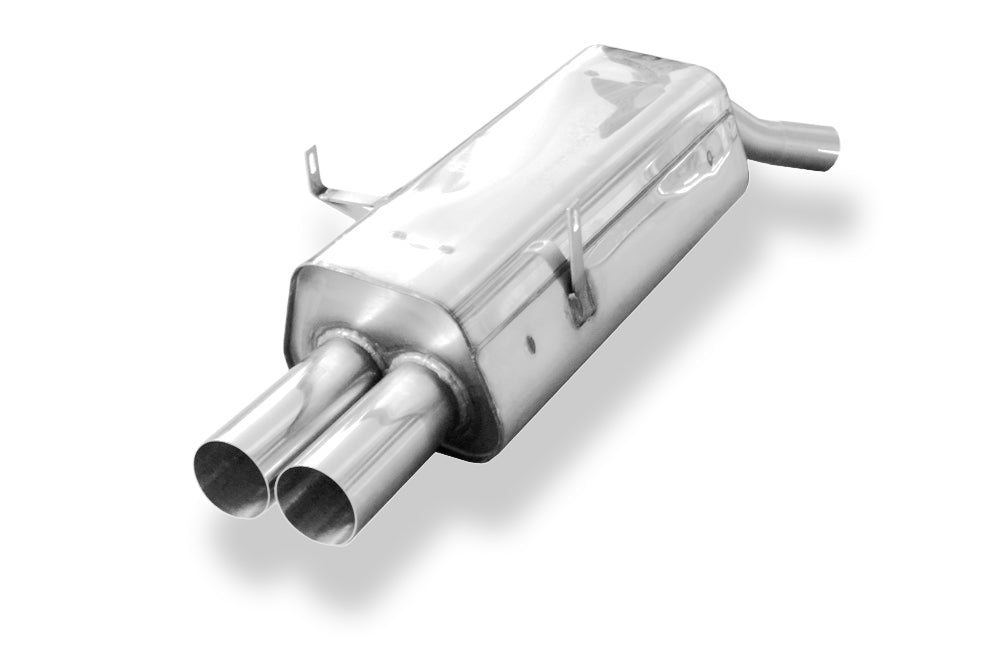 Fox passend für BMW E36 316/ 318/ 320/ 323/ 325/ 328 Endschalldämpfer - 2x76 Typ 10