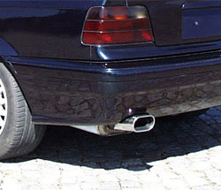 Fox passend fürBMW E36 316/ 318/ 320/ 323/ 325/ 328 Endschalldämpfer - 135x80 Typ 53