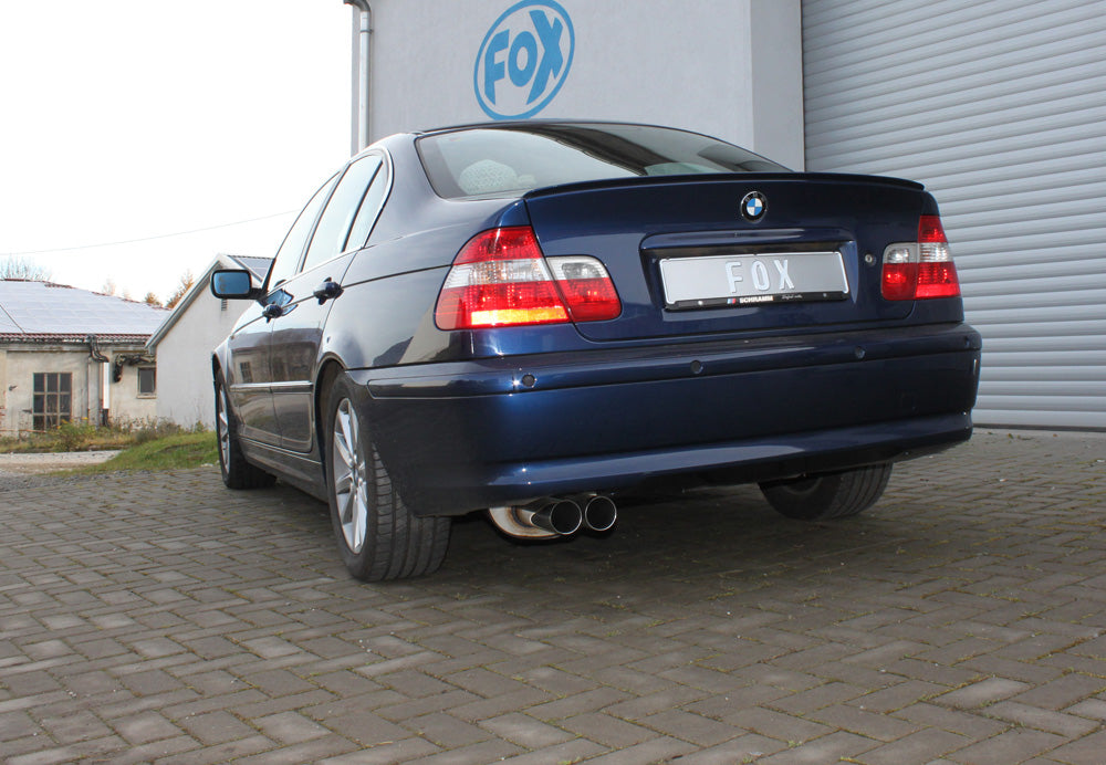 Fox passend fürBMW E46 320/ 323/ 328 Endschalldämpfer einflutig auf original MSD - 2x76 Typ 10