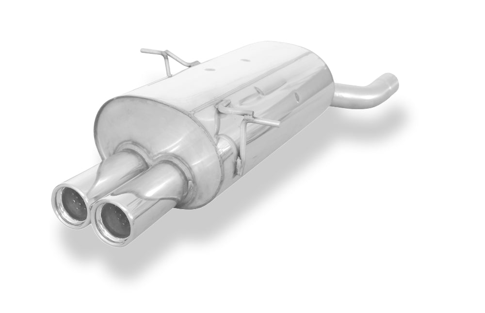 Fox passend fürBMW E46 320/ 323/ 328 Endschalldämpfer einflutig auf original MSD - 2x76 Typ 13