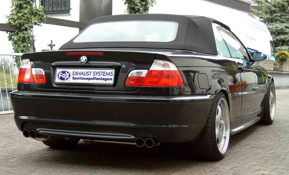 Fox passend fürBMW E46 320/ 323/ 325/ 328/ 330 Endschalldämpfer Ausgang rechts/links zweiflutig - 2x76 Typ 10 rechts/links