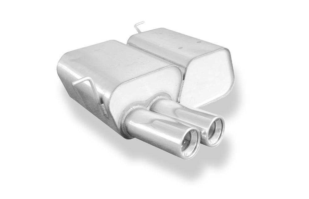 Fox passend fürBMW E46 316Ti/ 318Ti/ 325Ti Endschalldämpfer - 2x80 Typ 13