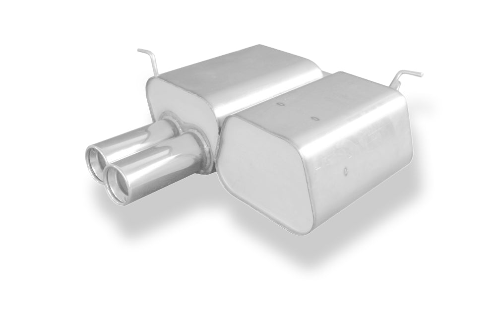 Fox passend für BMW E46 316Ti/ 318Ti/ 325Ti Endschalldämpfer - 2x80 Typ 13