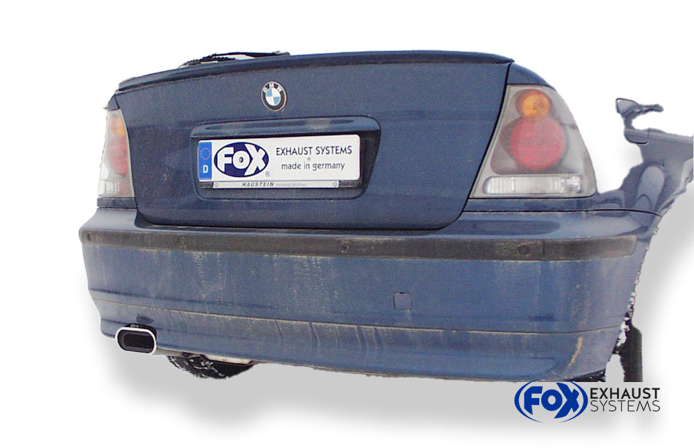 Fox passend fürBMW E46 316Ti/ 318Ti/ 325Ti Endschalldämpfer - 135x80 Typ 53