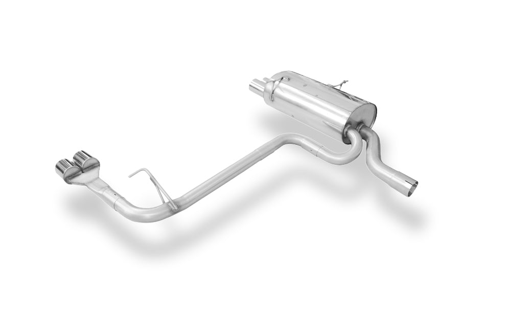 Fox passend fürBMW E46 320/ 323/ 328 Endschalldämpfer Ausgang rechts/links einflutig auf original MSD - 2x76 Typ 13 rechts/links