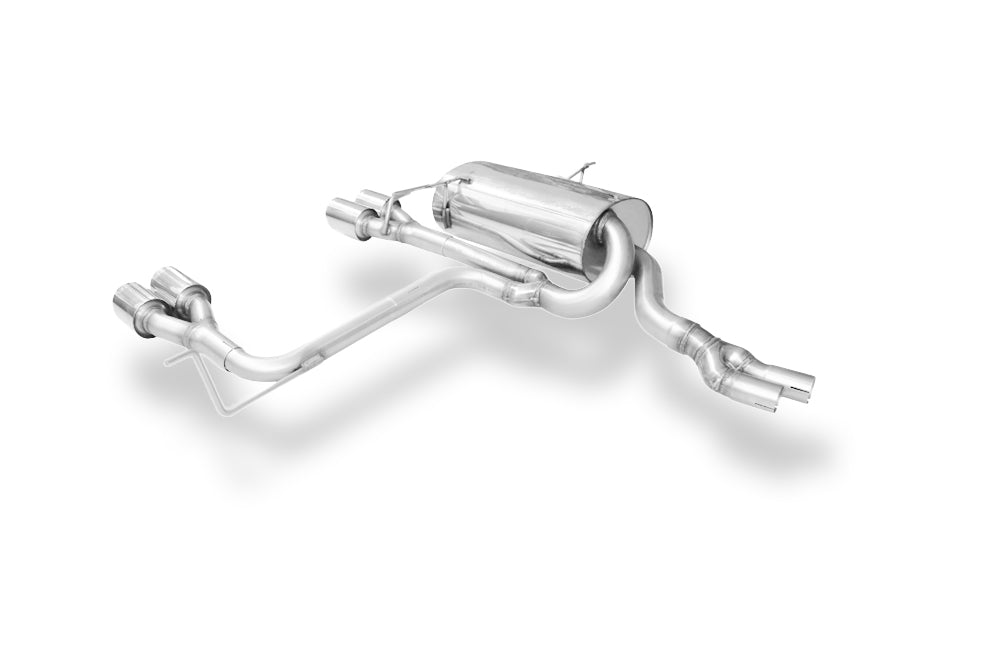 Fox passend fürBMW E46 320/ 323/ 325/ 328/ 330 M3-Optik V2 Endschalldämpfer Ausgang zentriert - 4x90mm Typ 14 mittig Variante 2