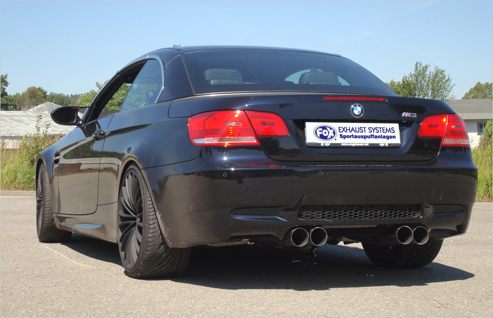 Fox passend fürBMW E93 M3 Cabrio - Super Sound Endschalldämpfer rechts/links - 2x90 Typ 10 rechts/links