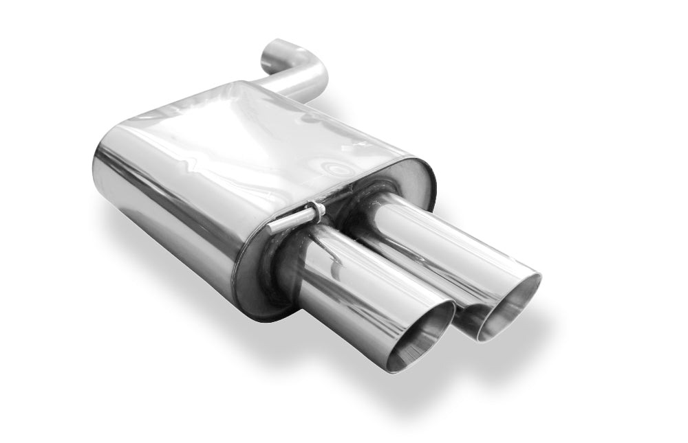 Fox passend für BMW E90/91/92 - 325d/ 330d Endschalldämpfer - 2x80 Typ 25