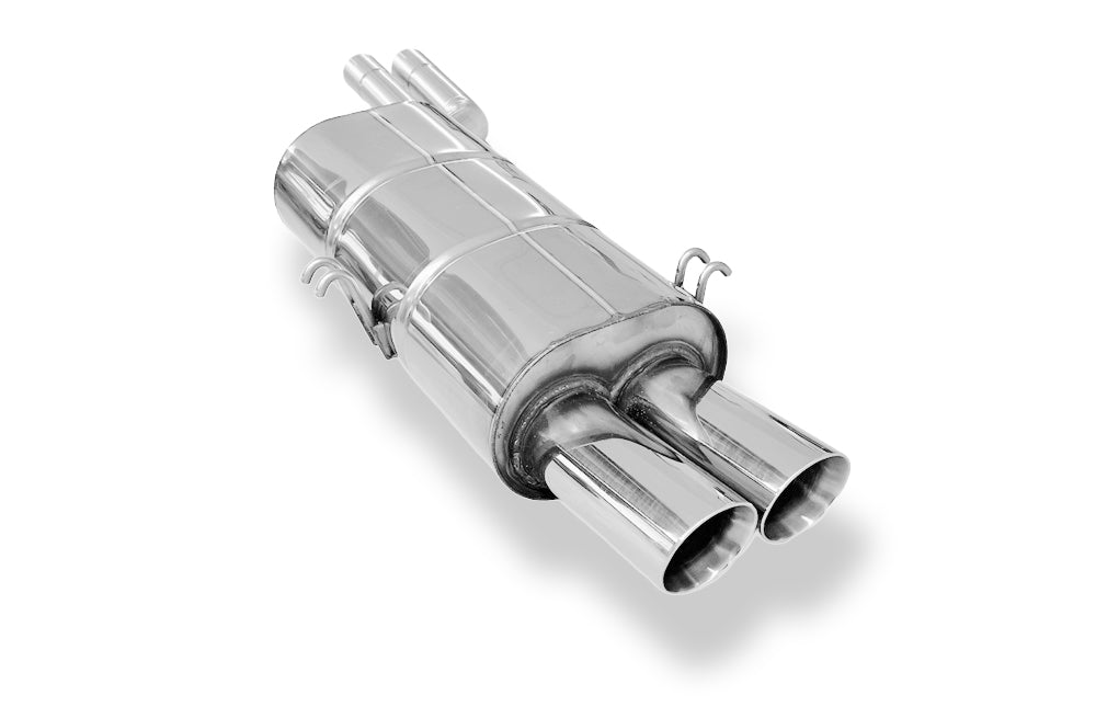 Fox passend fürBMW E34 540i Endschalldämpfer Ø2x63,5mm - 2x76 Typ 25
