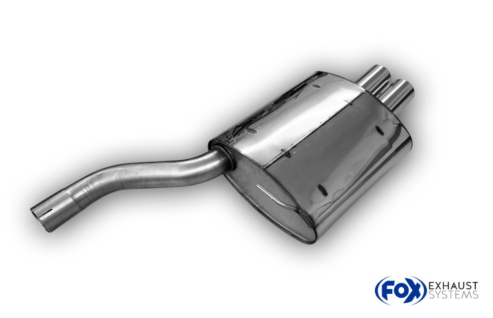 Fox passend für BMW E39 520i/ 523i/ 525i/ 528i - Limousine Endschalldämpfer - 2x76 Typ 10