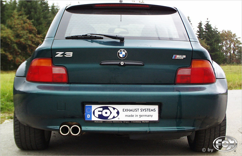 Fox passend fürBMW Z3 Roadster & Coupe - E36 Endschalldämpfer - 2x70 Typ 13