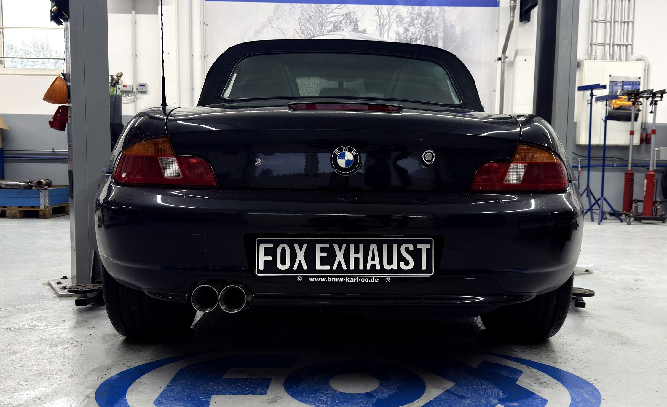 Fox passend fürBMW Z3 Roadster & Coupe - E36 Endschalldämpfer - 2x80 Typ 24