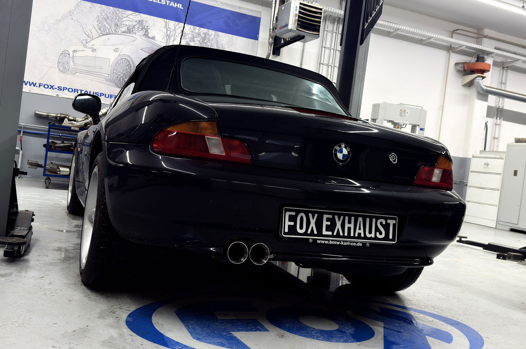 Fox passend für BMW Z3 Roadster & Coupe - E36 Endschalldämpfer - 2x80 Typ 24