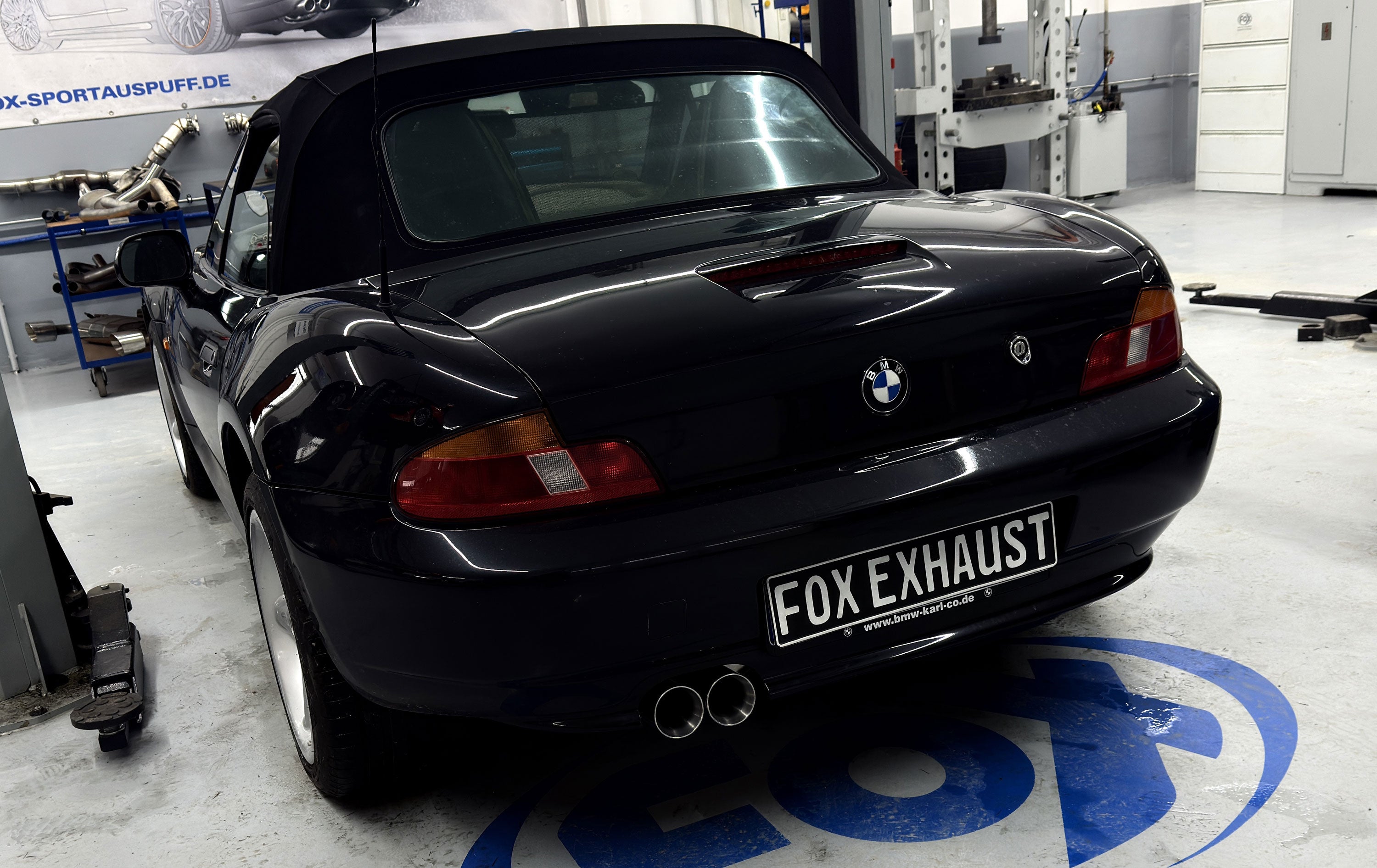 Fox passend fürBMW Z3 Roadster & Coupe - E36 Endschalldämpfer - 2x80 Typ 24