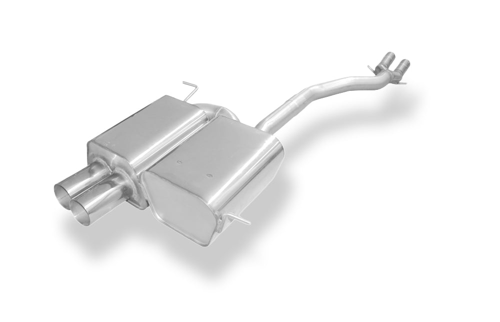 Fox passend fürBMW Z4 E85 Endschalldämpfer inkl. Y-Verbindungsrohr 2x50mm - 2x80 Typ 10