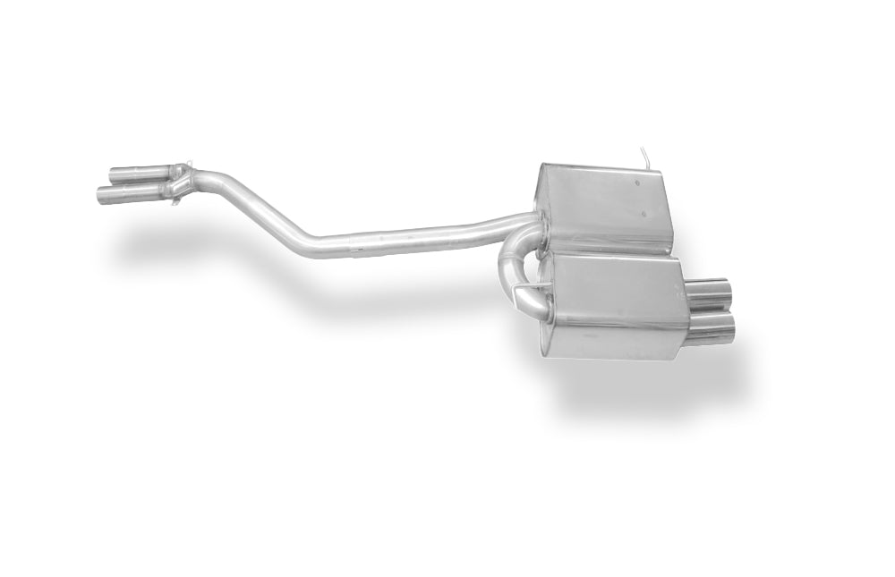 Fox passend fürBMW Z4 E85 Endschalldämpfer inkl. Y-Verbindungsrohr 2x50mm - 2x80 Typ 10