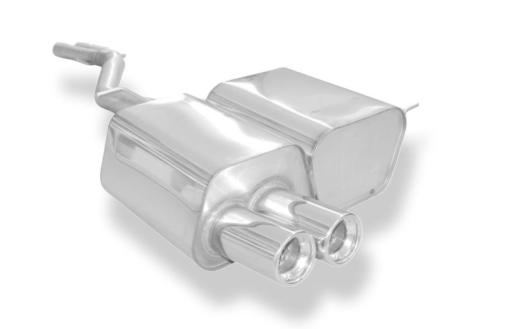 Fox passend fürBMW Z4 E85 Endschalldämpfer inkl. Y-Verbindungsrohr 2x50mm - 2x80 Typ 13