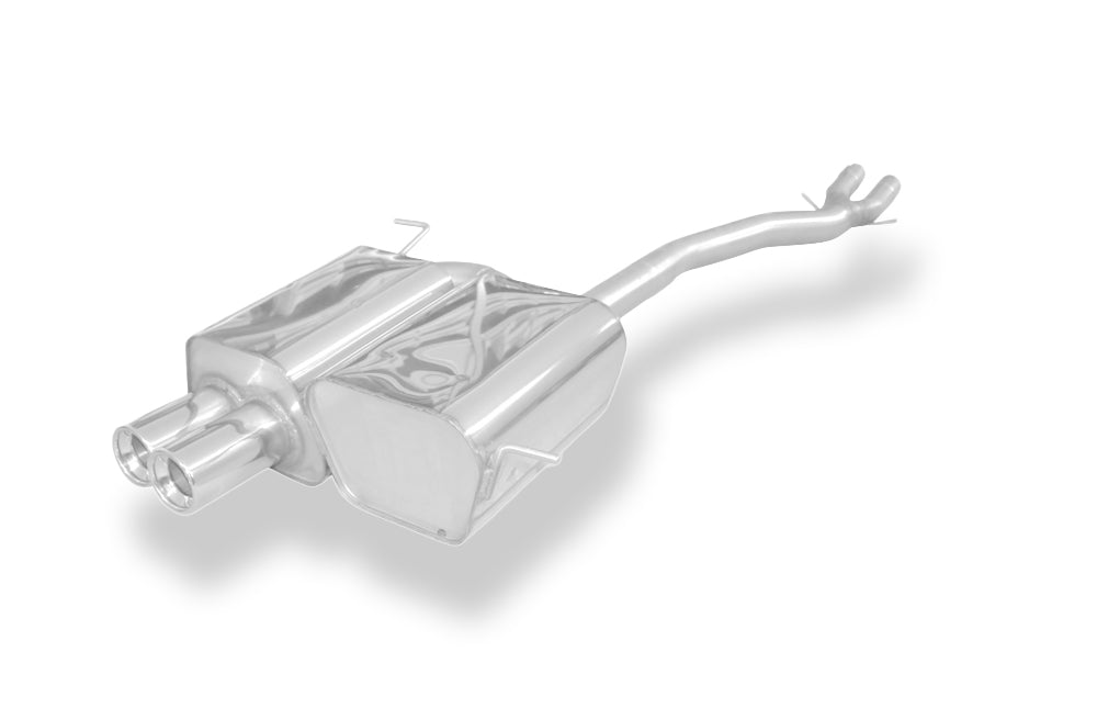Fox passend für BMW Z4 E85 Endschalldämpfer inkl. Y-Verbindungsrohr 2x50mm - 2x80 Typ 13