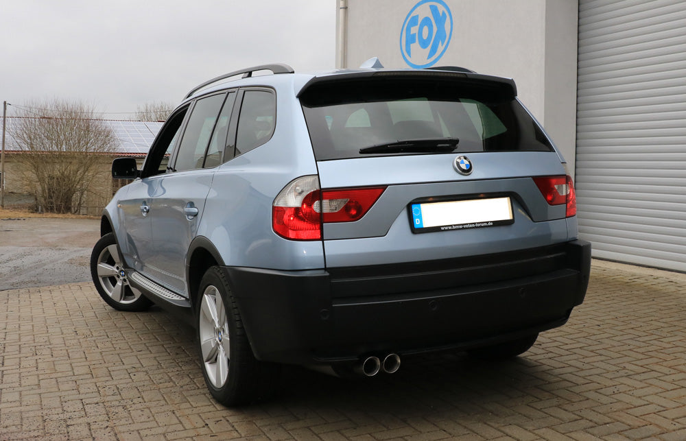 Fox passend fürBMW X3 - X53 Endschalldämpfer auf original Vorschalldämpfer - 2x80 Typ 25