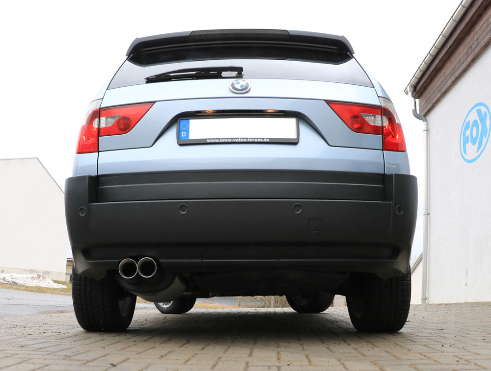 Fox passend fürBMW X3 - X53 Endschalldämpfer auf original Vorschalldämpfer - 2x80 Typ 25