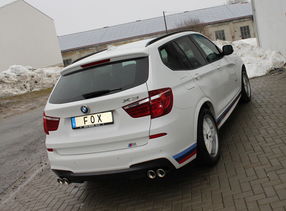 Fox passend fürBMW X3 F25 - 35i/ 35d Endschalldämpfer Ausgang rechts/links - 2x90 Typ 17 rechts/links