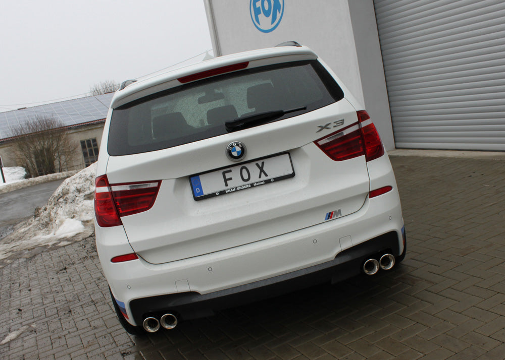 Fox passend fürBMW X3 F25 - 35i/ 35d Endschalldämpfer Ausgang rechts/links - 2x90 Typ 17 rechts/links